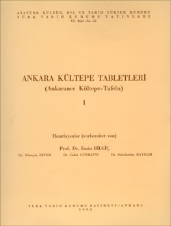 Ankara Kültepe Tabletleri (Ankaraner Kültepe-Tafeln) - I