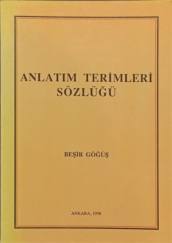 Anlatım Terimleri Sözlüğü
