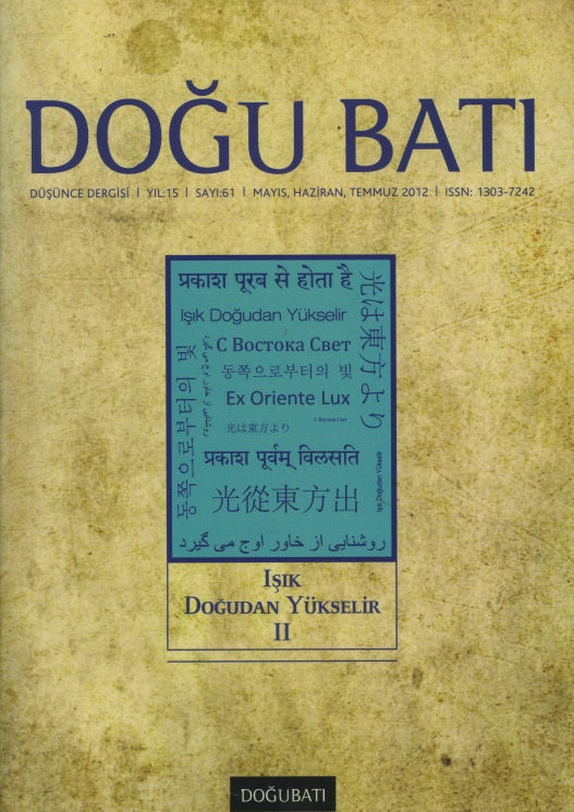 Doğu Batı : Işık Doğudan Yükselir II - Sayı 61
