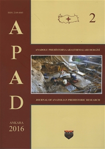 APAD 2 Anadolu Prehistorya Araştırmaları Dergisi 2016