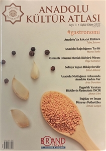Anadolu Kültür Atlası Dergisi Sayı 3 - Gastronomi