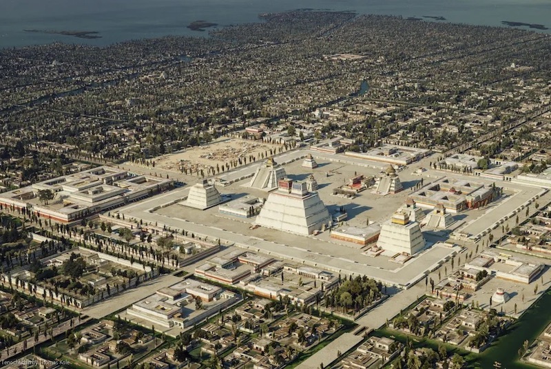 Aztek Şehri Tenochtitlan, Üç Boyutlu Olarak Yeniden Yaratıldı
