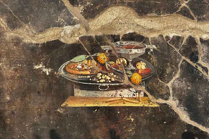 Pompeii’deki Freskte Muhtemelen Pizzanın Atası Bulundu