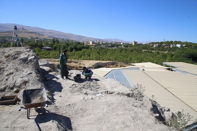 Malatya'daki Arslantepe Höyüğü'nde Orta Tunç dönemine ait çalışma alanı bulundu