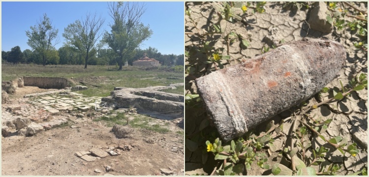 Edirne'de Balkan Harbi'nden kalma patlamamış top mermisi bulundu