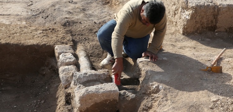 Dara Antik Kenti arkeoloji kazılarında 1500 yıllık içme suyu kanalı bulundu