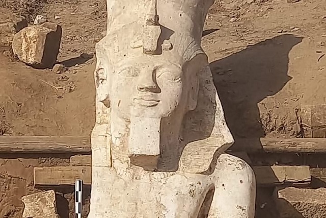 Yıllar Sonra 7 Metrelik Ramses Heykelinin Üst Kısmı Bulundu