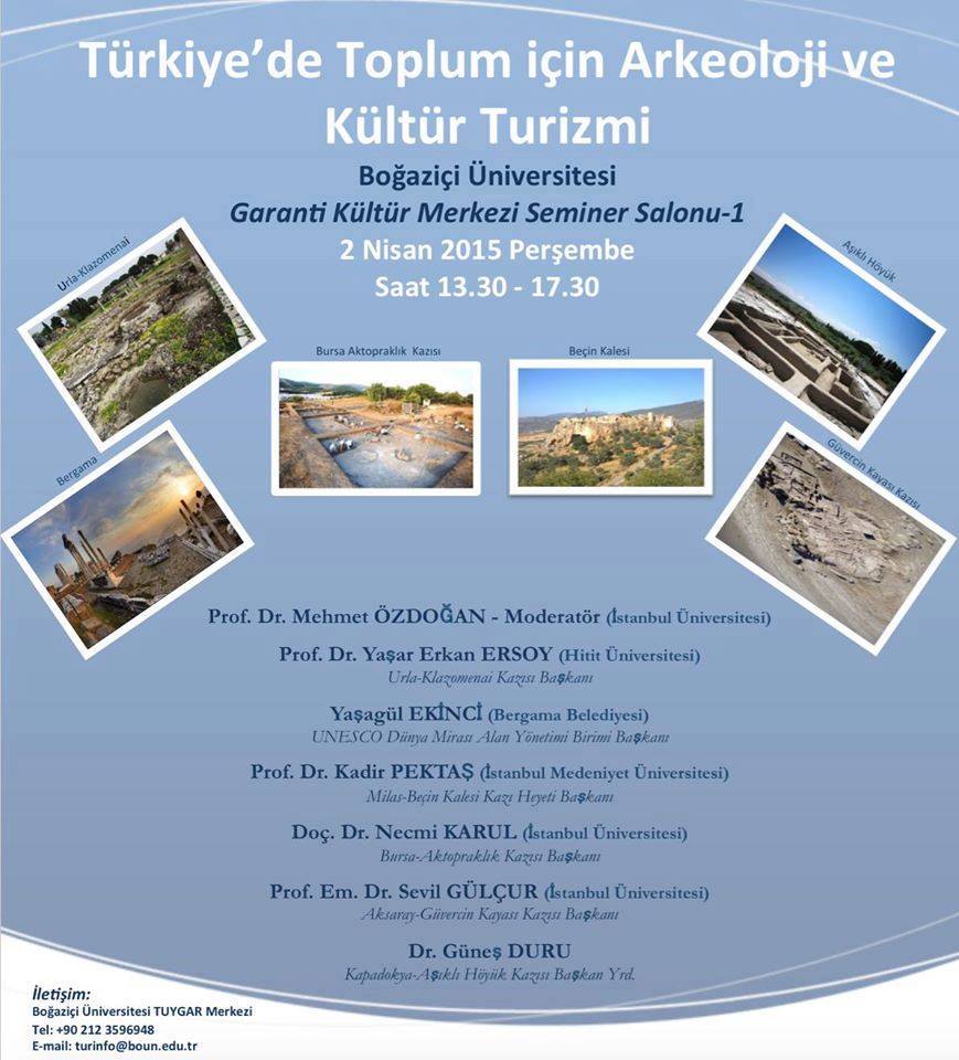 'Türkiye'de Toplum için Arkeoloji ve Kültür Turizmi'