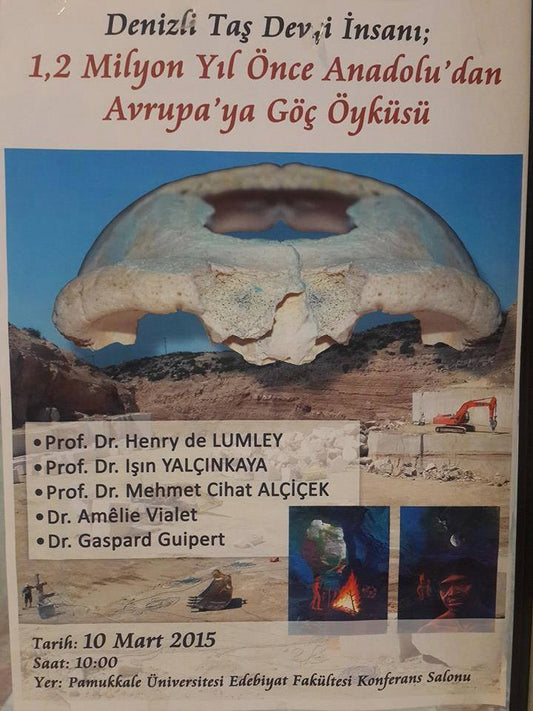 'Denizli Taş Devri İnsani; 1,2 Milyon Yıl Önce Anadolu'dan Avrupa'ya Göç Öyküsü'