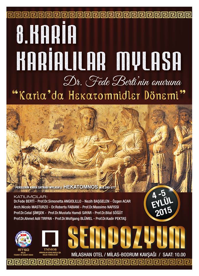 8. KARİA, KARİALILAR VE MYLASA SEMPOZYUMU
