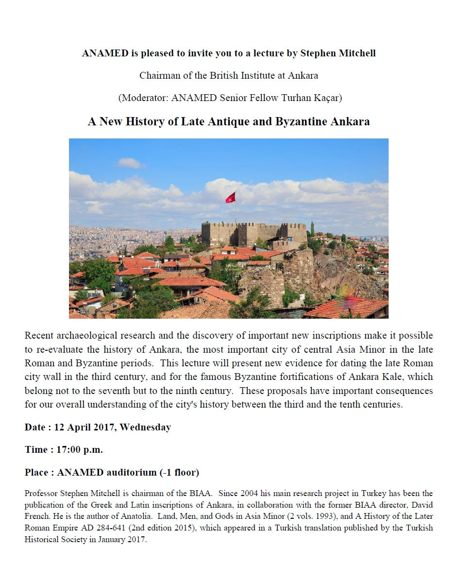 A New History of Late Antique and Byzantine Ankara