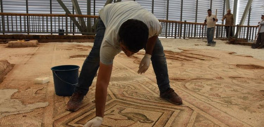 155 metrekarelik Perre mozaiğinin 125 metrekaresi sergilenecek