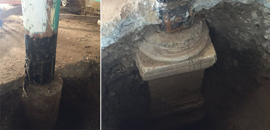 Abacılar Camii sütunları devşirme sütunlara bindirilmiş