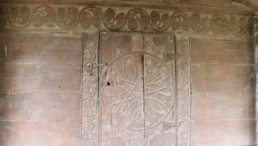 800 yıllık ‘Hz. Süleyman Mührü’ işlemeli kapı o ilçede ortaya çıktı