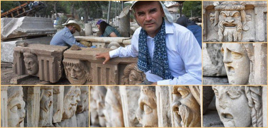 Strakonikeia antik kentinde 2200 yıllık 17 tanrı maskı bulundu