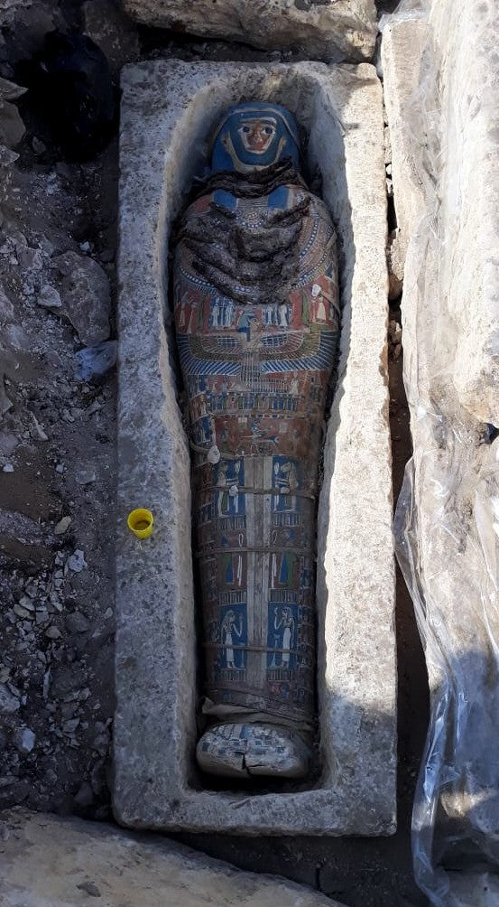 Mısır'ın Giza kentinde sekiz mumya bulunduğu açıklandı