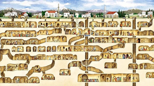 Derinkuyu: 18 Katlı ve 20.000 Kişilik Kapasiteli Antik Mühendislik Harikası