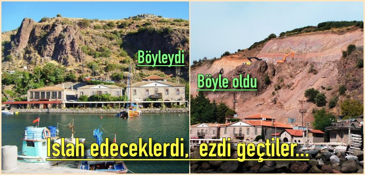 Assos'ta kaya ıslah edilecekti, doğal doku tahrip edildi!