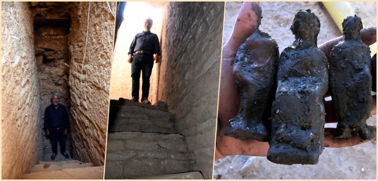 Beçin'de Mithradates kalelerindeki tünelleri andıran bir kuyu bulundu