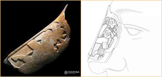 İnsan kemiğinden yapılmış 1400 yıllık bir Maya burun aksesuarı keşfedildi