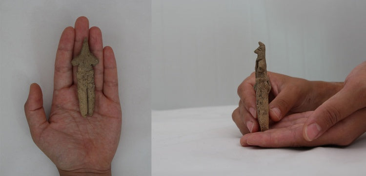 Ulucak Höyüğü'nde 8 Bin Yıllık Tilki Postlu Erkek Figürü Bulundu