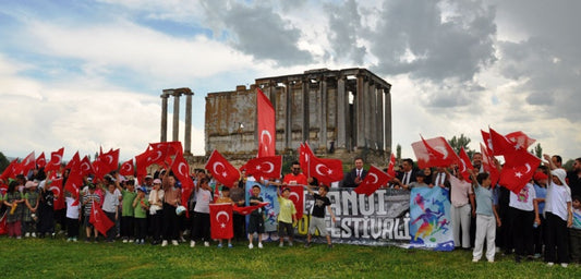 Aizanoi Antik Kenti'nde Spor ve Tarih Aynı Sahada Buluştu