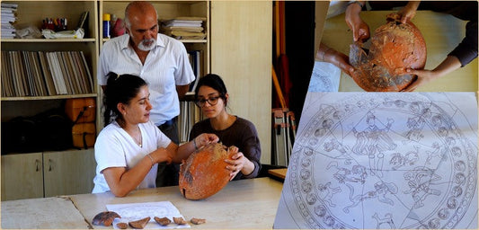 Yalvaç'taki Pisidia Antiokheia Antik Kenti'nde bulunan 1500 yıllık litürjik kap