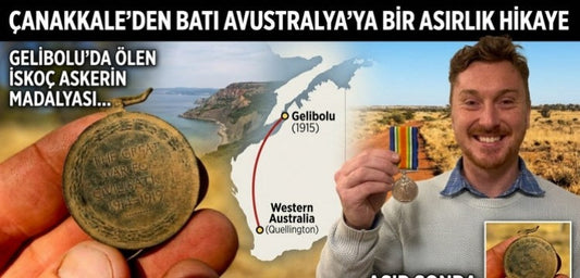 Gelibolu'da ölen İskoç askerin savaş madalyası 111 yıl sonra torunları ile buluştu