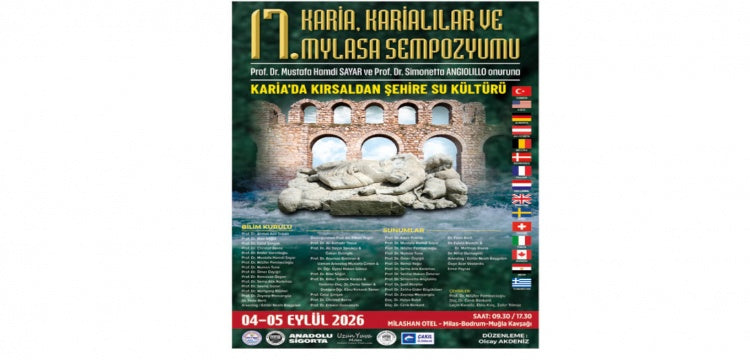 Karia, Karialılar ve Mylasa Sempozyumu'nun 17'ncisi 4-5 Eylül’de Yapılacak