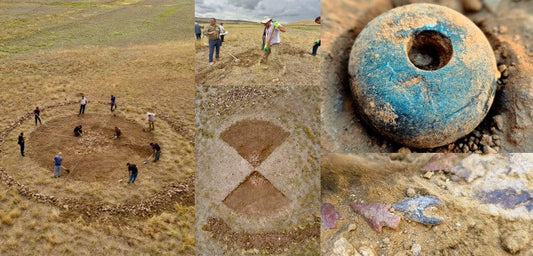 Azerbaycan'da içinde asa başlığı da yer alan 3600 yıllık kurgan keşfedildi
