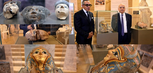 Beyrut Limanı'nda Ele Geçirilen 37 Firavun Eseri Mısır'a Geri Döndü