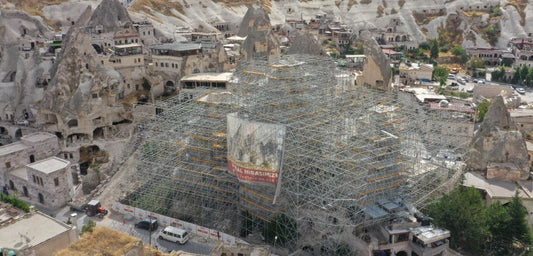 Göreme'deki 5 peribacasında restorasyon çalışması yapılıyor