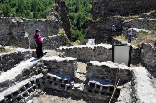 Şavşat Kalesi’nde bin yıllık şarap üretim ünitesi bulundu