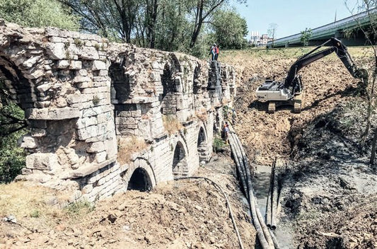 228 yıllık tarihi Ali Paşa Kemeri toprak altına gömüldü