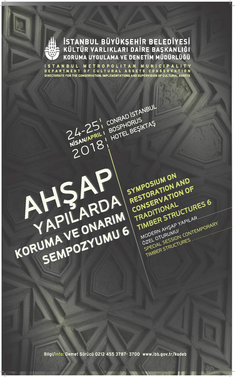 Altıncı Ahşap yapılarda koruma ve onarım sempozyumu 24-25 Nisan’da