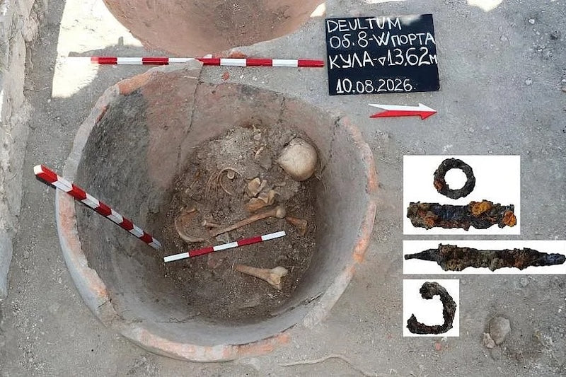 Bir Romalı, Bu Kabın İçine Düşmanlarından Kaçmak için Saklanmış
