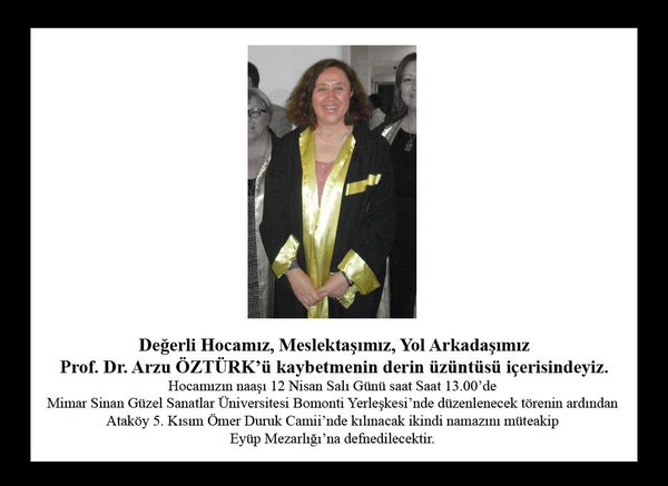 Arkeolog Prof. Dr. Arzu Öztürk Vefat Etti