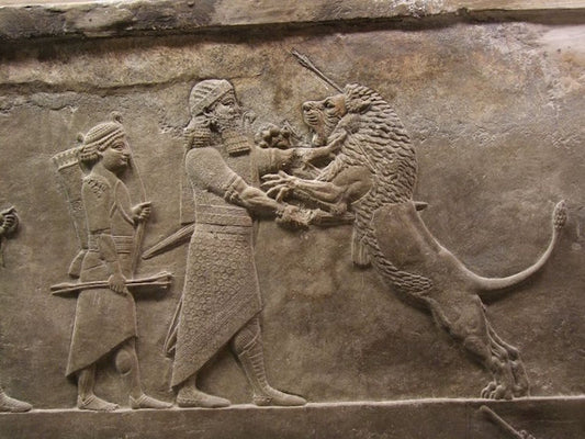 Asur Kralı Asurbanipal’ın Aslan Avı