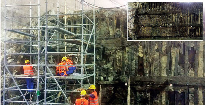 Avrasya Tüneli Projesi’nde Theodosius Limanı’nın Devamı Olan Mendirekler Bulundu