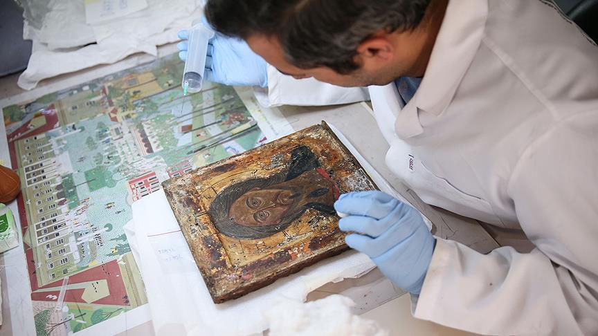 Ayasofya’nın tarihi ikonalarına konservasyon