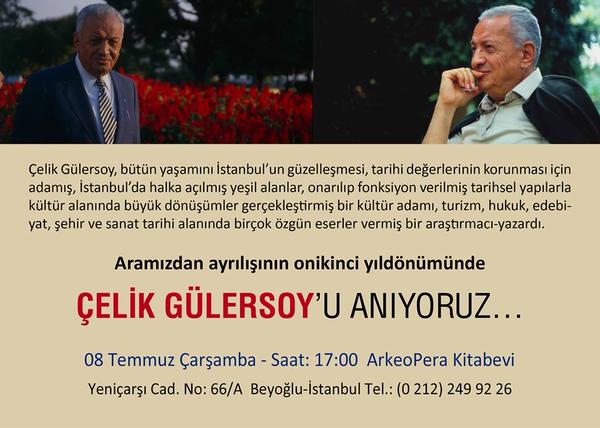 Çelik Gülersoy Anma Toplantısı