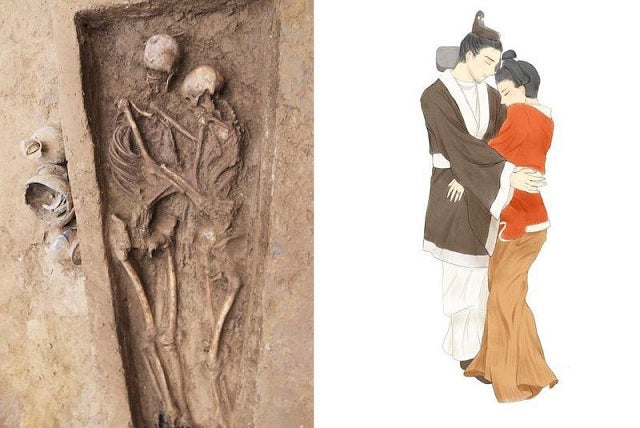 Çin’de Birbirine Sarılmış 1.500 Yıllık İskeletler Keşfedildi