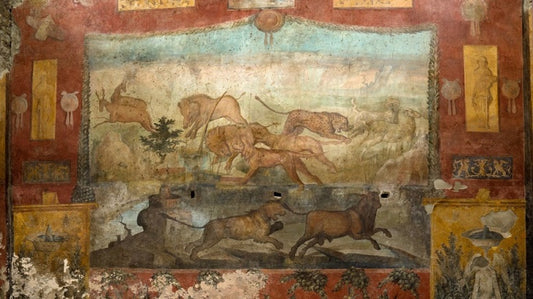 Pompéi : une fresque d’inspiration égyptienne retrouve ses couleurs originelles