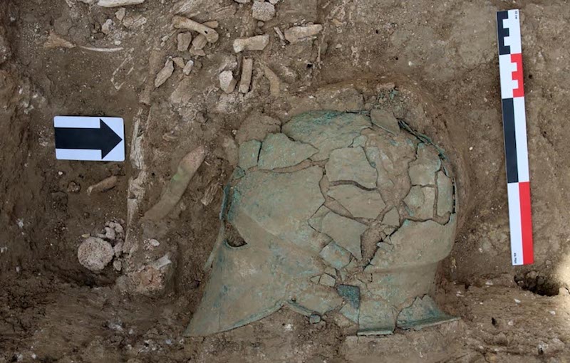Taman Yarımadasında Korint Miğferi Bulundu