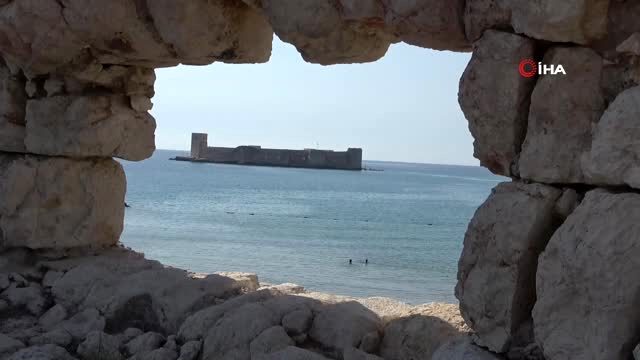 Kızkalesi'nin kara uzantısı Korykos'ta ilk kez kazı yapıldı