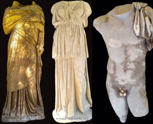 Magnesia’da Bir Mekanda Altı Heykel Bir Arada Bulundu