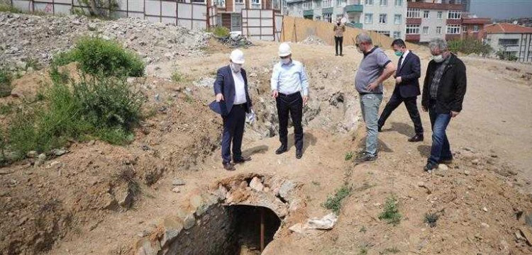 Gaziosmanpaşa'da 1500 yıllık su kemeri bulundu