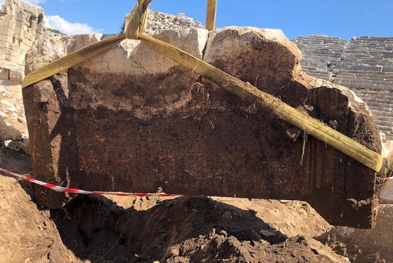 Patara Antik Kenti’nde Büyük Bir Yazıt Bulundu