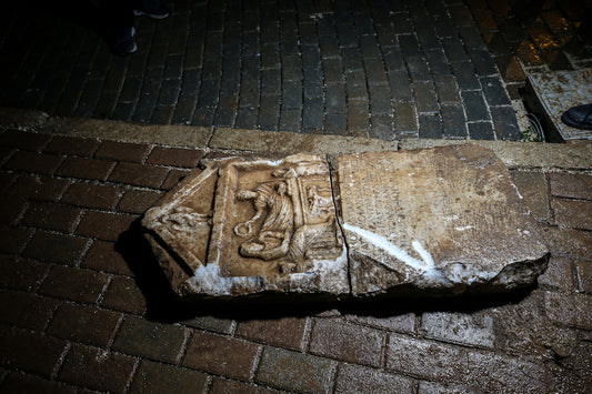 Bursa’da İnşaat Çalışması İzlerken Antik Roma Steli Buldu