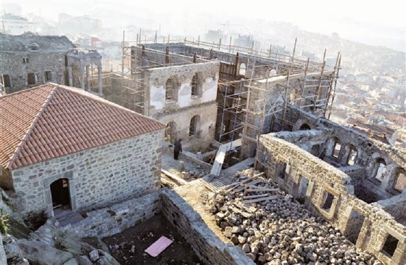 Trabzon’daki Panaghia Manastırı Restorasyonunda Sona Doğru
